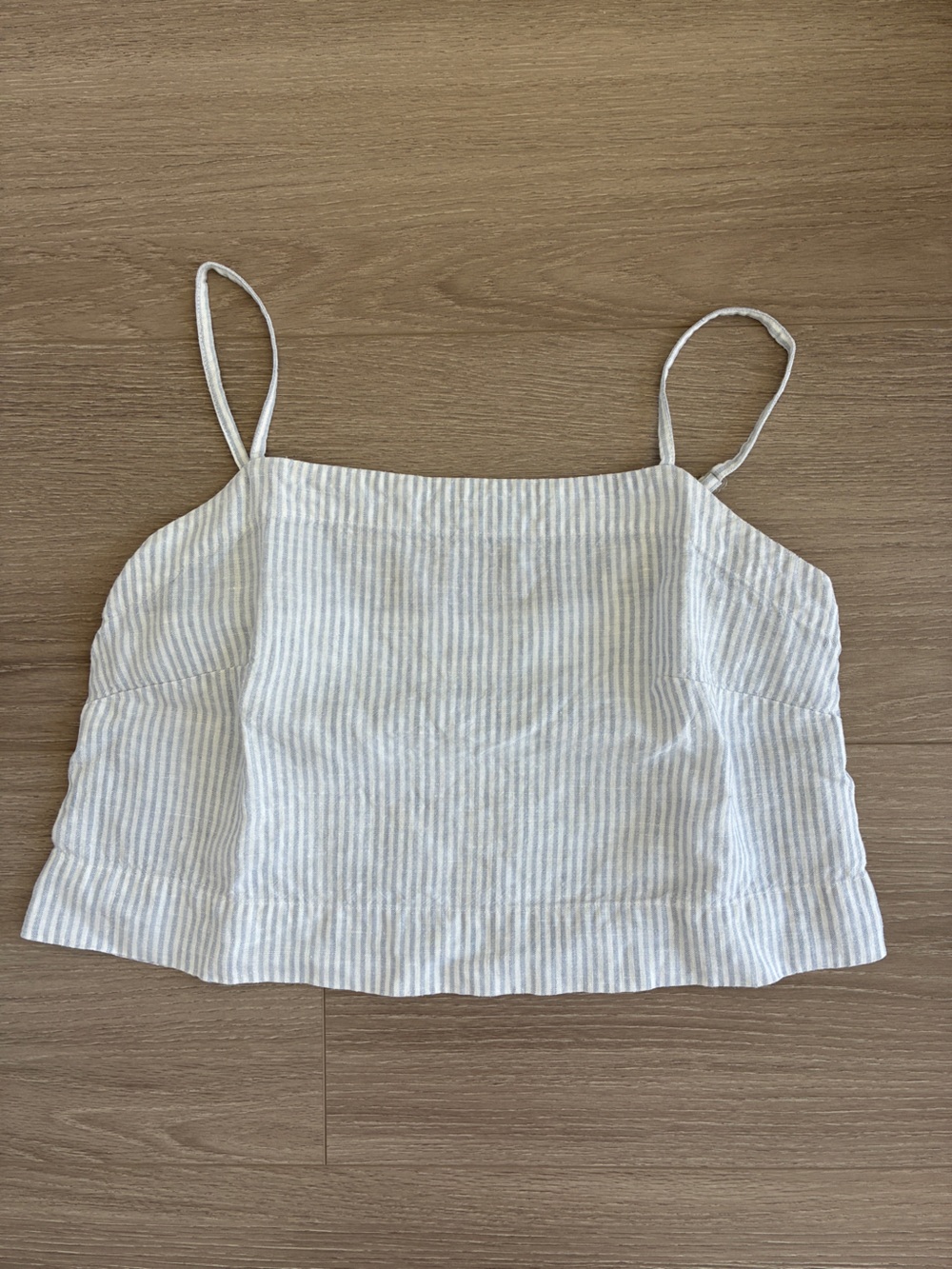 Gillian Stevens Linen Cropped Tank, size 1